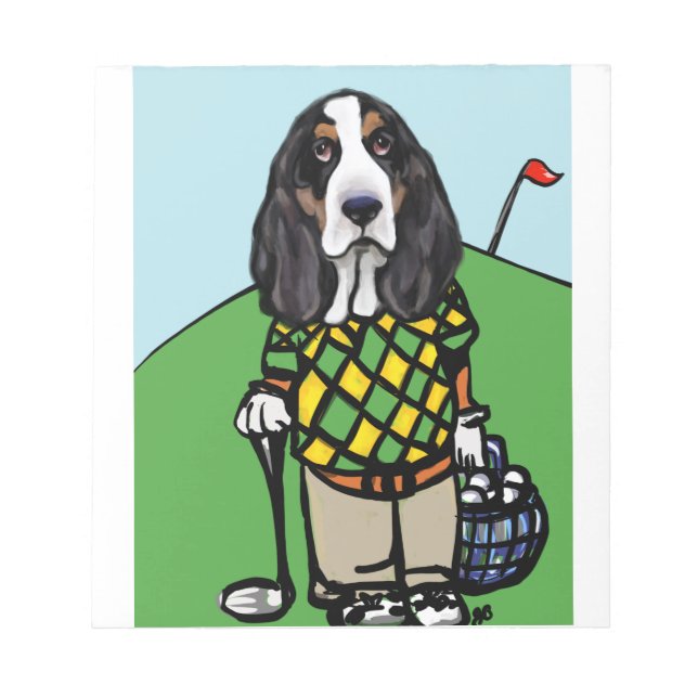 GOLF HOUND ANTECKNINGSBLOCK (Framsida)