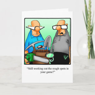 Golf Humor Birthday Greeting Card Kort