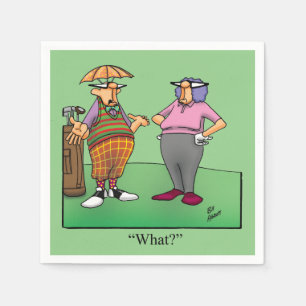 Golf Humor Cocktail Party Napkins Pappersservett