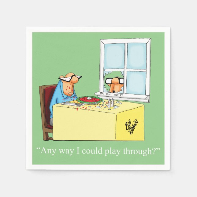 Golf Humor Cocktail Party Napkins Pappersservett (Framsidan)