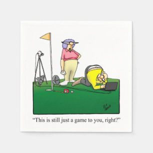 Golf Humor Cocktail Party Napkins Pappersservett