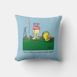 Golf Humor Pillow Gift Kudde
