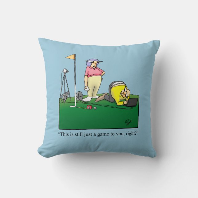 Golf Humor Pillow Gift Kudde (Framsida)