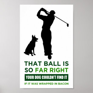 Golf Humor Skriv ut Poster