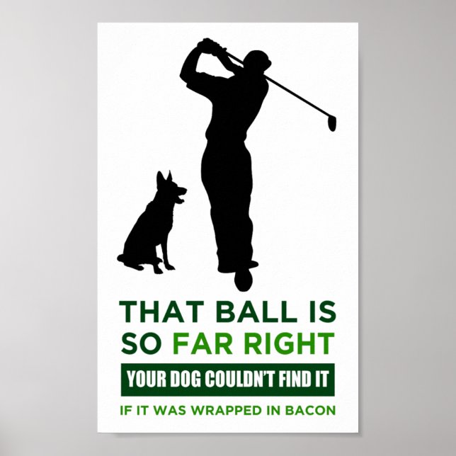 Golf Humor Skriv ut Poster (Framsidan)