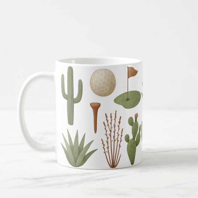 Golf i Arizona  Kaffemugg (Vänster)