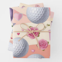 Golf i rosa Tema för Dam golfer
