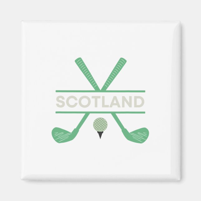 Golf i Skottland Magnet (Framsidan)