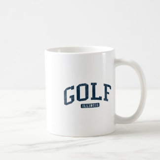 Golf Illinois Il College Universiteten Stil Blue Kaffemugg