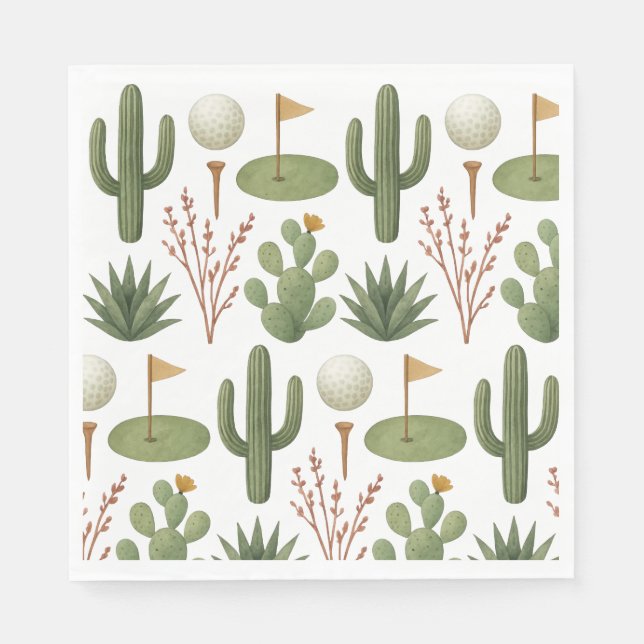 Golf in Arizona  Pappersservett (Framsidan)