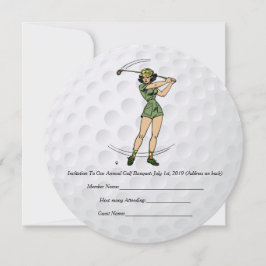 Golf-inbjudan till Woman Golfer Inbjudningar