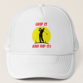 Golf Infusion "Grip It And Rip It" Golf-inspirerad Keps