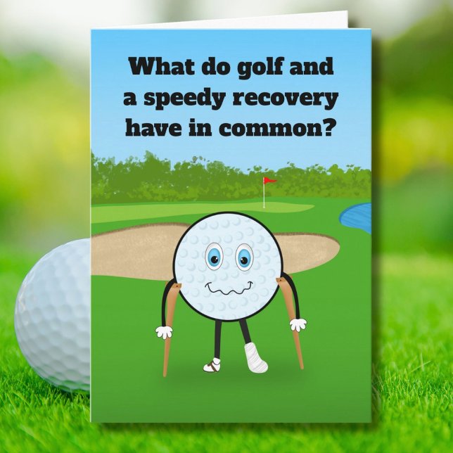 Golf Injury Recovery Humous Skaffa något Kort (Skapare uppladdad)