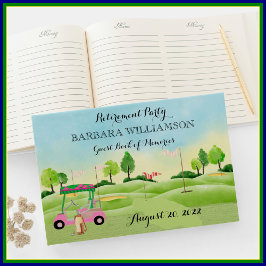 Golf-inloggning för pension Party Gästböcker