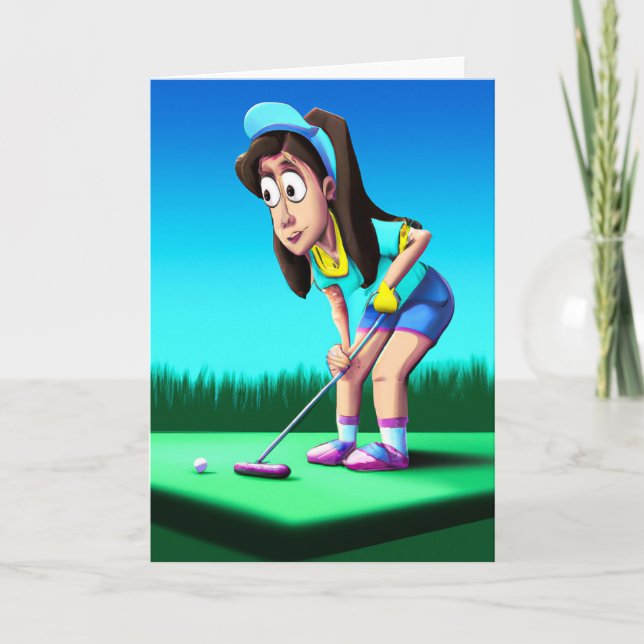 Golf-instickskort Helgkort (Framsida)
