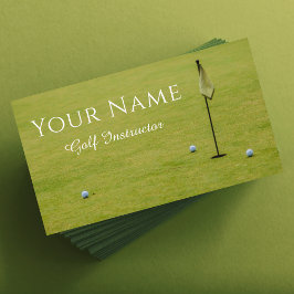 Golf Instructor Coach-Eleganten Minimalistic Simpl Visitkort