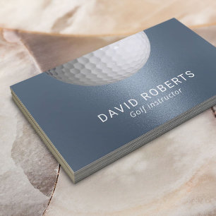 Golf Instructor Dusty Blue Professionell Sport Visitkort