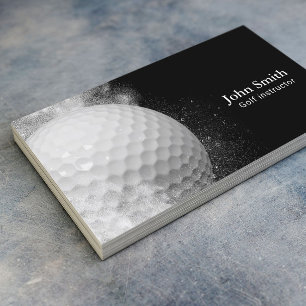 Golf Instructor Golf Boll Visitkort