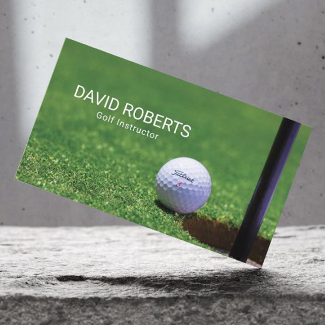 Golf Instructor Hål i One Professionell Sport Visitkort (Skapare uppladdad)