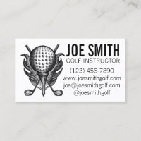 Golf Instructor Pro Golfer Course Boll Klubbs Tee