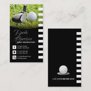Golf Instructor Professionell Golf Lessons Visitkort