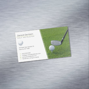 Golf Instructor Professionell Lärare Magnetiska Visitkort