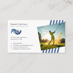 Golf Instructor Professionell Lärare Visitkort
