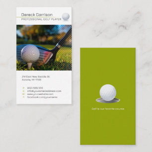 Golf Instructor Professionell Lärare Visitkort