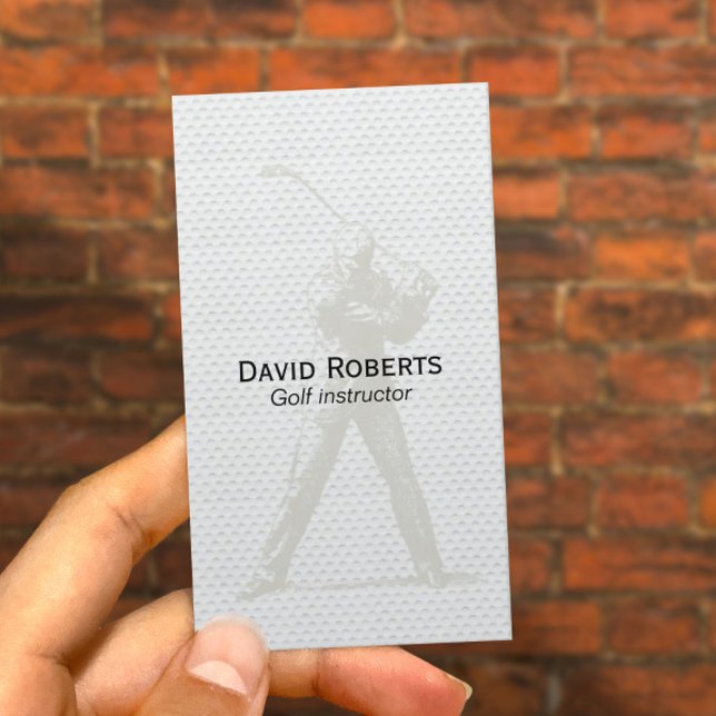 Golf Instructor-Professionell Visitkort (Skapare uppladdad)