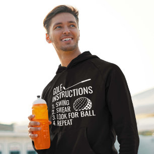 Golf-instruktioner Hoodie