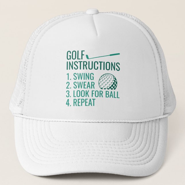 Golf-instruktioner Keps (Framsida)