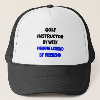 Golf-instruktor för fisklegend truckerkeps