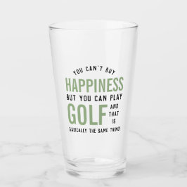 Golf is Happny Funny Golf Älskare Gifts Glaskopp