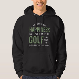 Golf is Happny Funny Golf Älskare Gifts Hoodie