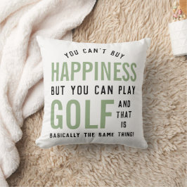 Golf is Happny Funny Golf Älskare Gifts Kudde