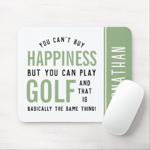 Golf is Happny Funny Golf Älskare Gifts Musmatta