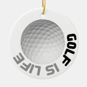 Golf is Life Julgransprydnad Keramik