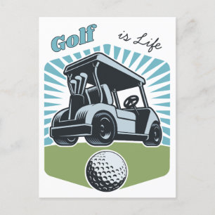 Golf is Life Vykort