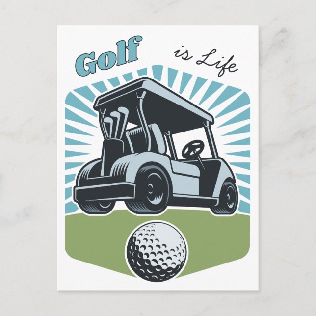 Golf is Life Vykort (Framsida)