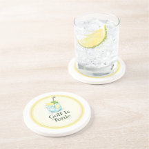 Golf Is Tonic Lyx Sandsten Cocktail Coasters