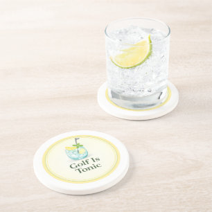 Golf Is Tonic Lyx Sandsten Cocktail Coasters Underlägg
