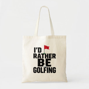 Golf Jag hellre golfar Tygkasse