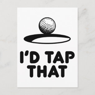 Golf - jag skulle slå det. vykort
