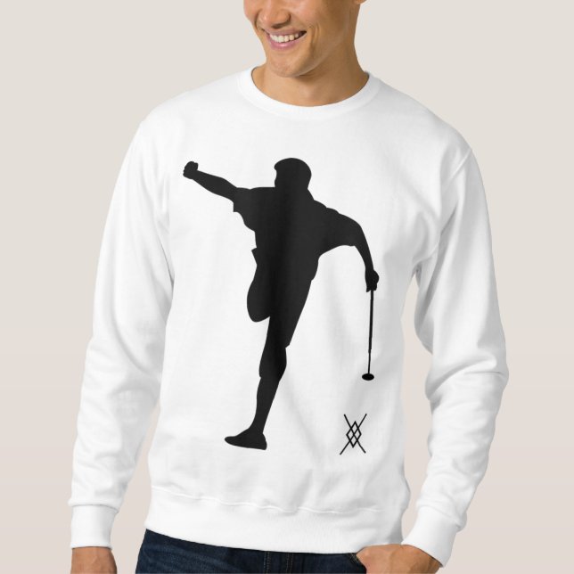 GOLF JAG SKULLE SNARARE VARA GOLFING FUNNY GOLF TE LÅNG ÄRMAD TRÖJA (Framsida)
