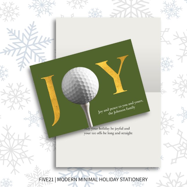 Golf Joy & Peace-Grönten - julklapp Helgkort (Skapare uppladdad)
