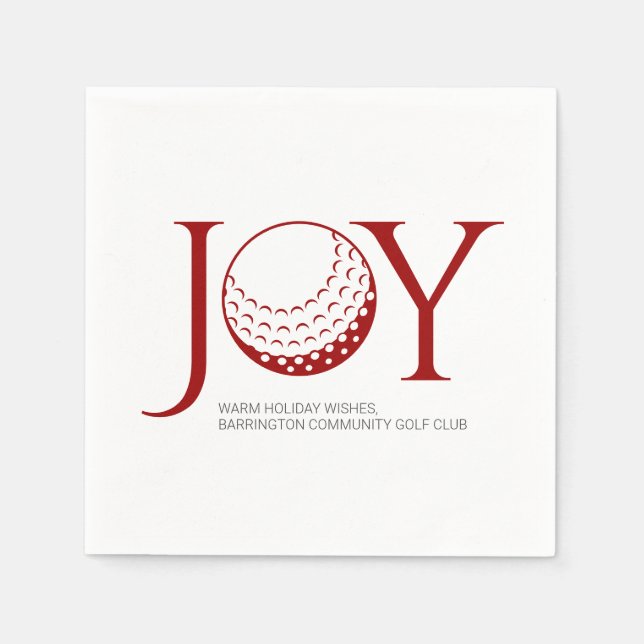 Golf Joy & Peace-jul Pappersservett (Framsidan)