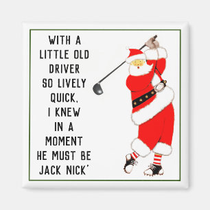 Golf jul Gift Idea Magnet