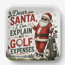 Golf jul golfande Tomte Golfer vid golf flagga