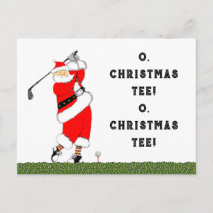 Golf jul helg vykort