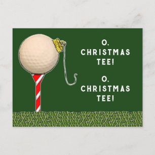 Golf jul helg vykort